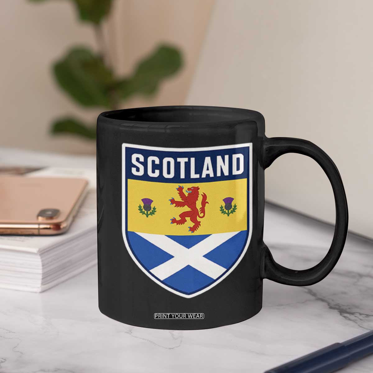 Scottish Rampant Lion Scotland Coat of Arms National Pride Coffee Mug TS11 Print Your Wear