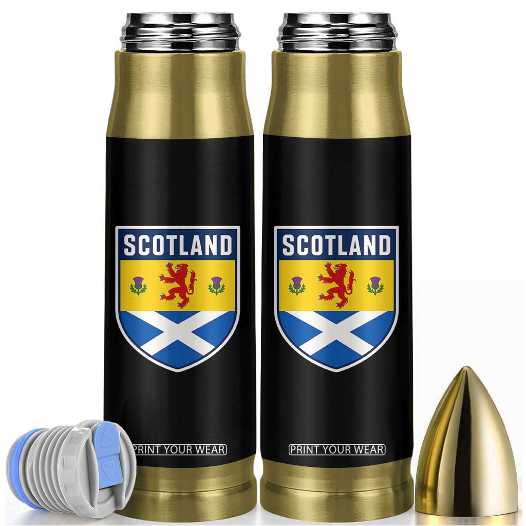 Scottish Rampant Lion Scotland Coat of Arms National Pride Bullet Tumbler TS11 Black Print Your Wear