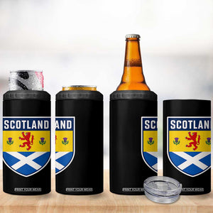 Scottish Rampant Lion Scotland Coat of Arms National Pride 4 in 1 Can Cooler Tumbler TS11 Print Your Wear