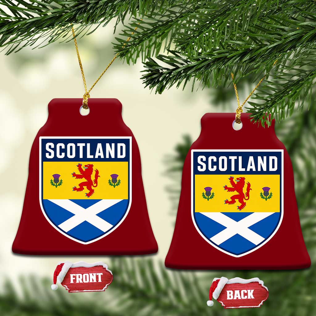 Scottish Rampant Lion Scotland Coat of Arms National Pride Ceramic Ornament