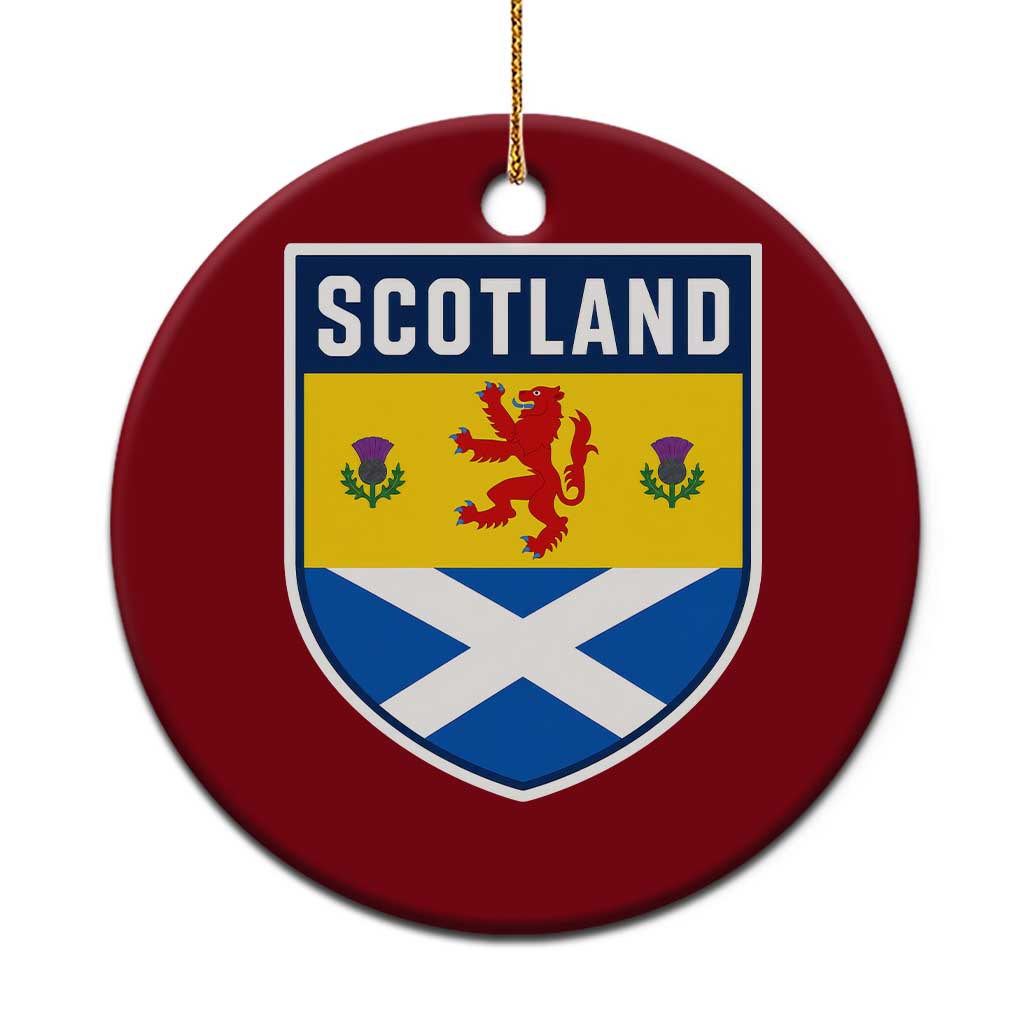 Scottish Rampant Lion Scotland Coat of Arms National Pride Ceramic Ornament TS11 1pc Red Print Your Wear