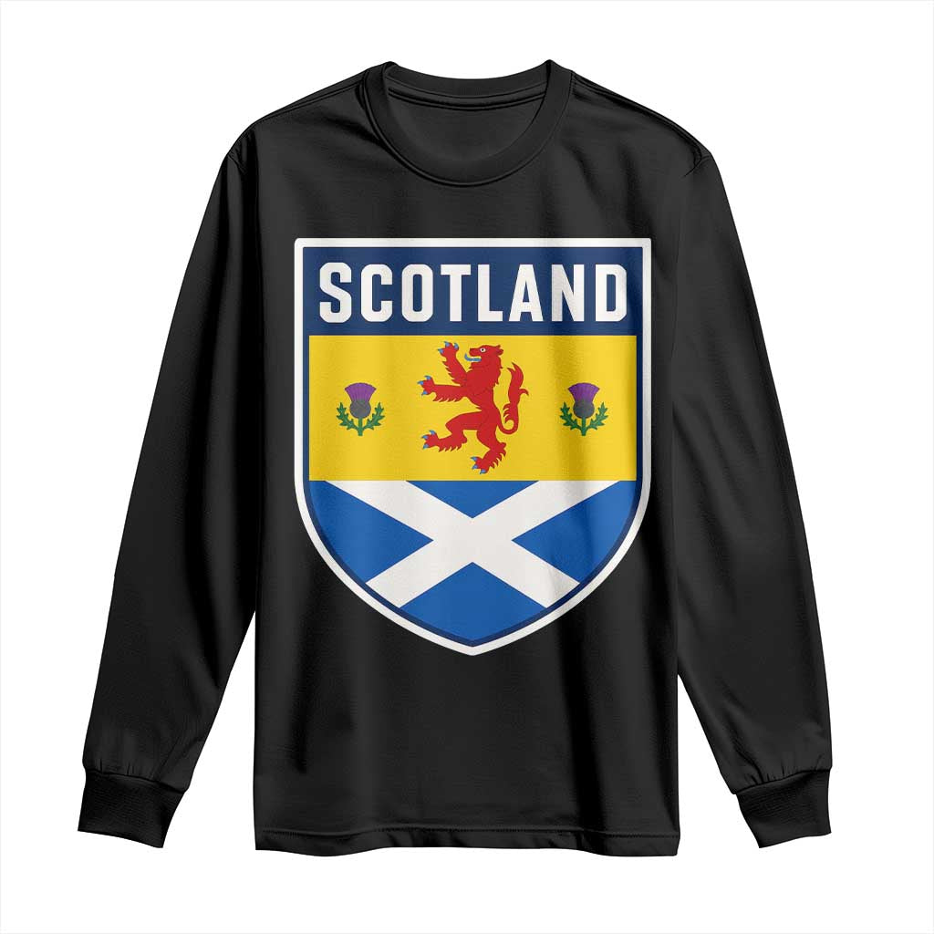 Scottish Rampant Lion Scotland Coat of Arms National Pride Long Sleeve Shirt