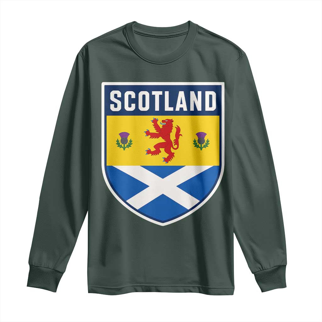 Scottish Rampant Lion Scotland Coat of Arms National Pride Long Sleeve Shirt