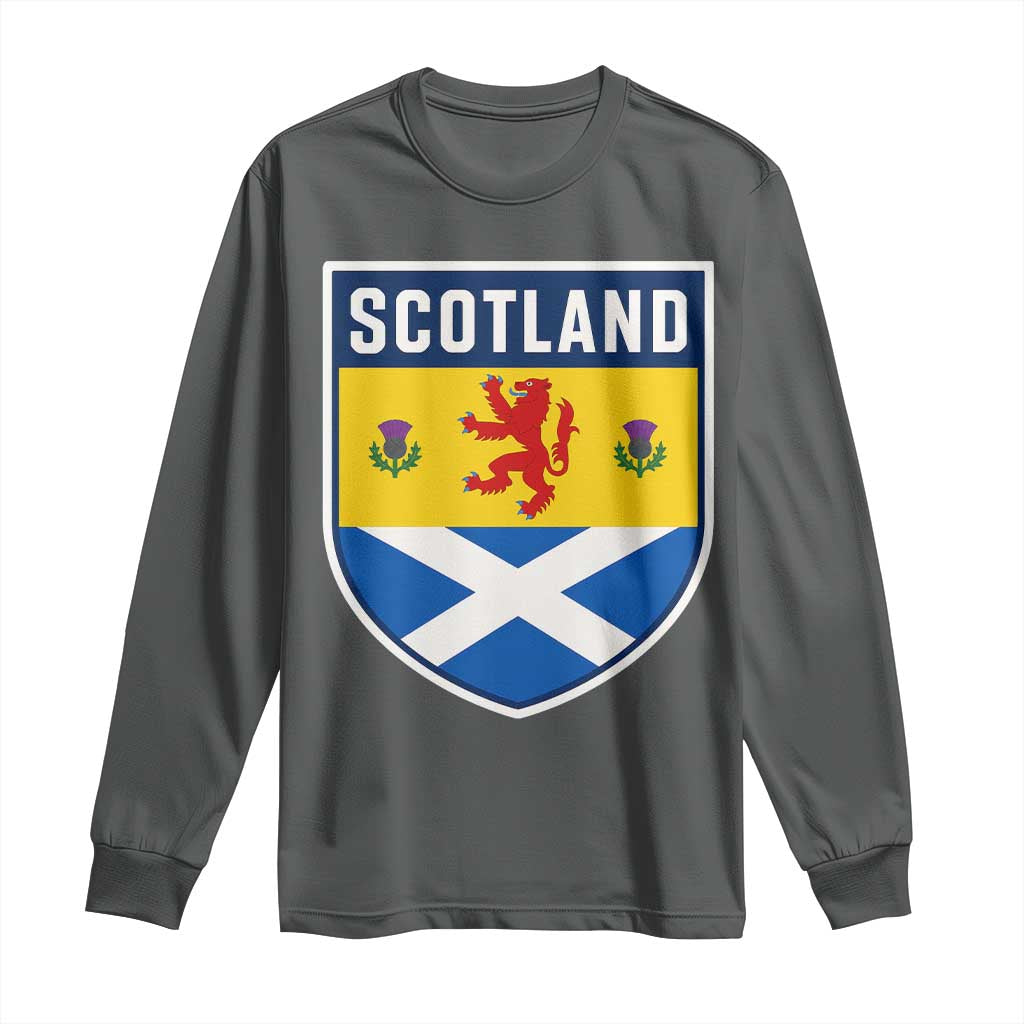 Scottish Rampant Lion Scotland Coat of Arms National Pride Long Sleeve Shirt