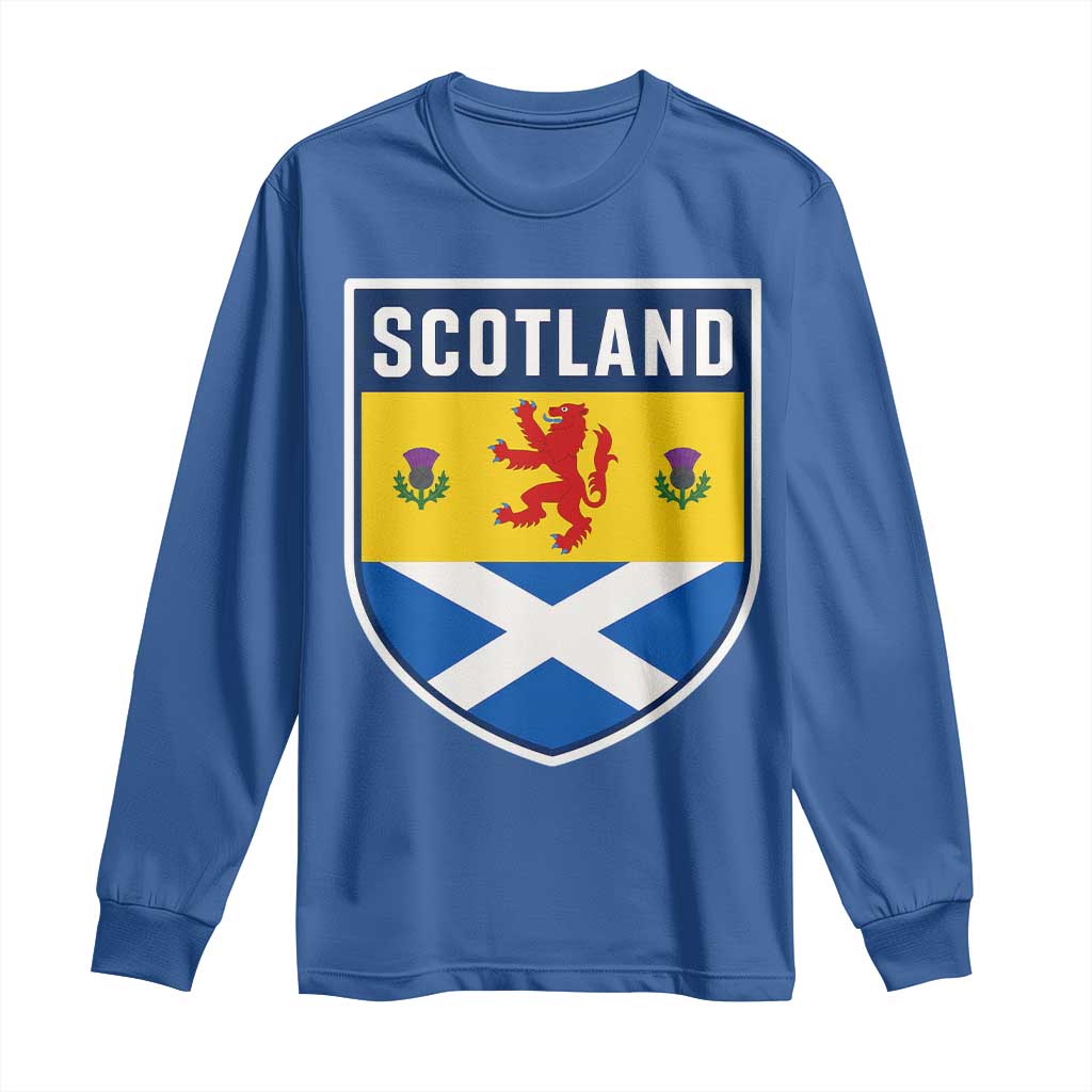 Scottish Rampant Lion Scotland Coat of Arms National Pride Long Sleeve Shirt