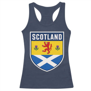 Scottish Rampant Lion Scotland Coat of Arms National Pride Racerback Tank Top