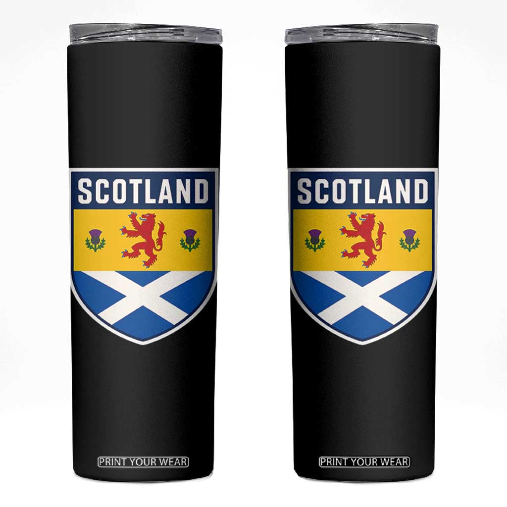 Scottish Rampant Lion Scotland Coat of Arms National Pride Skinny Tumbler TS11 Black Print Your Wear