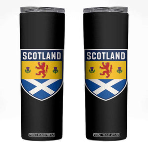 Scottish Rampant Lion Scotland Coat of Arms National Pride Skinny Tumbler TS11 Black Print Your Wear