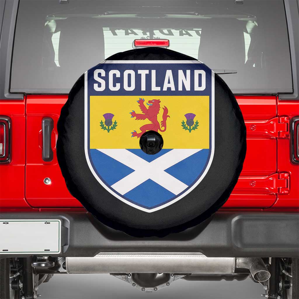 Scottish Rampant Lion Scotland Coat of Arms National Pride Spare Tire Cover TS11 Black Print Your Wear