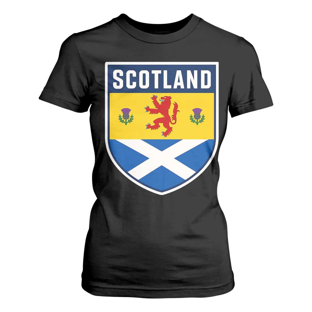 Scottish Rampant Lion Scotland Coat of Arms National Pride T Shirt For Women