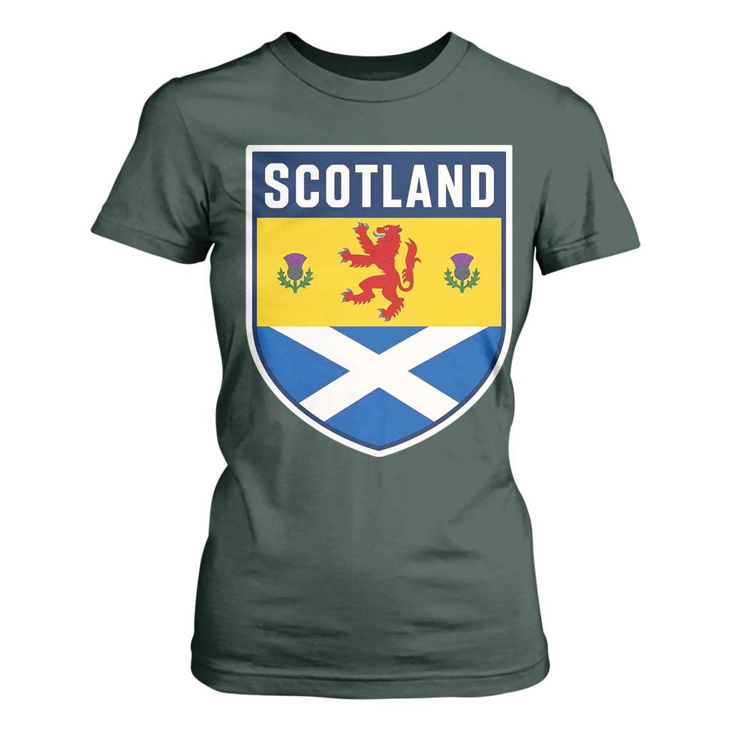 Scottish Rampant Lion Scotland Coat of Arms National Pride T Shirt For Women