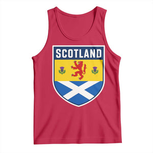 Scottish Rampant Lion Scotland Coat of Arms National Pride Tank Top