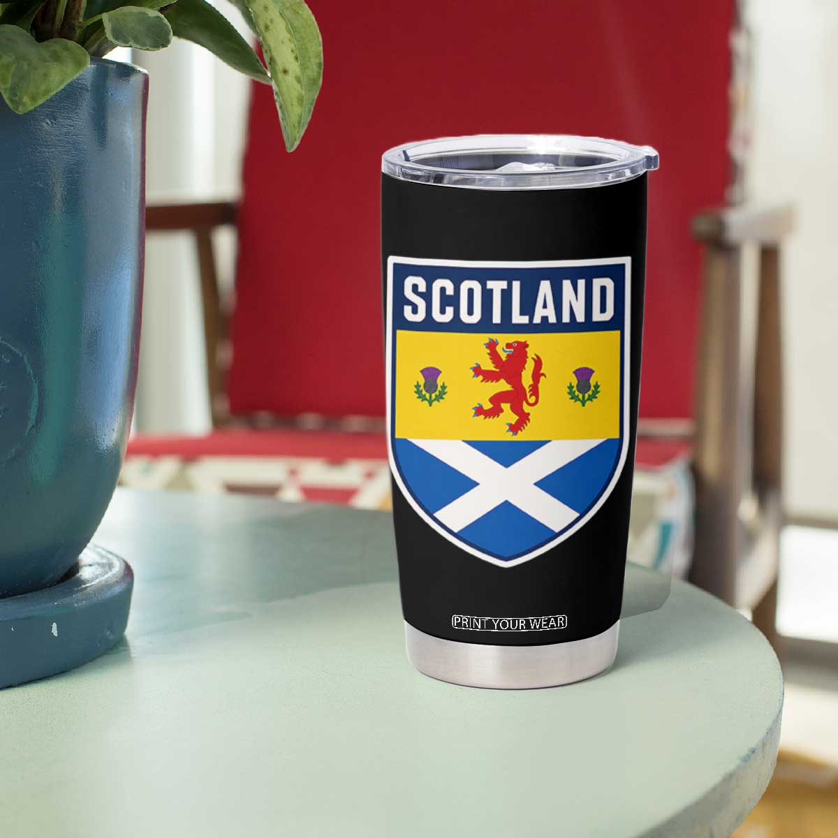 Scottish Rampant Lion Scotland Coat of Arms National Pride Tumbler Cup TS11 Print Your Wear
