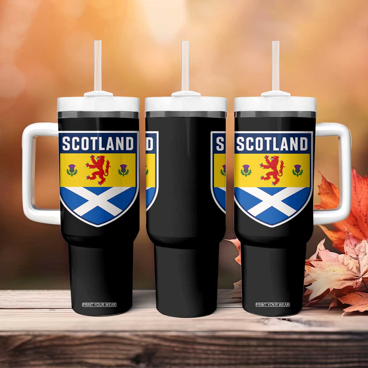 Scottish Rampant Lion Scotland Coat of Arms National Pride Tumbler With Handle TS11 Print Your Wear