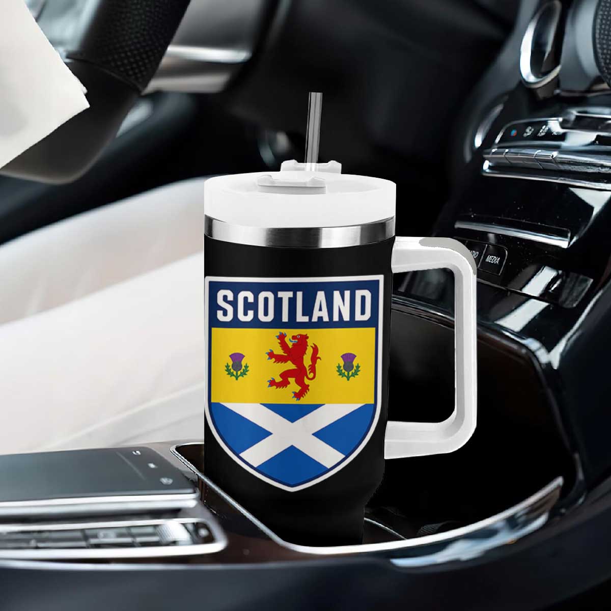 Scottish Rampant Lion Scotland Coat of Arms National Pride Tumbler With Handle TS11 Print Your Wear