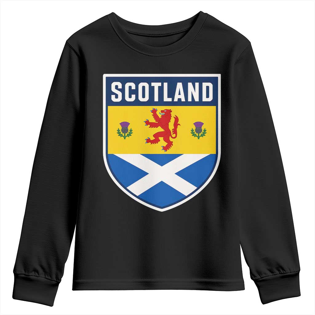 Scottish Rampant Lion Scotland Coat of Arms National Pride Youth Sweatshirt