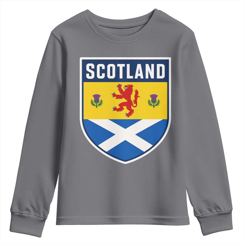Scottish Rampant Lion Scotland Coat of Arms National Pride Youth Sweatshirt