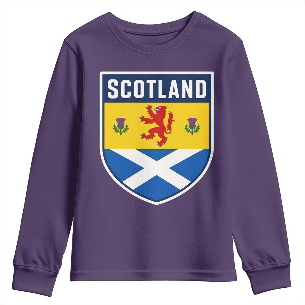 Scottish Rampant Lion Scotland Coat of Arms National Pride Youth Sweatshirt