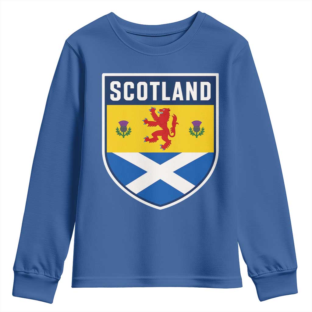Scottish Rampant Lion Scotland Coat of Arms National Pride Youth Sweatshirt