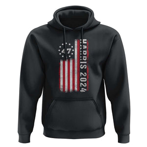 Harris 2024 Hoodie Betsy Ross Flag 47th President Star TS11 Black Print Your Wear