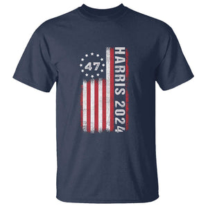 Harris 2024 T Shirt Betsy Ross Flag 47th President Star TS11 Navy Print Your Wear