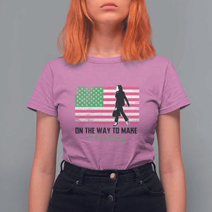 Kamala 2024 T Shirt For Women On The Way To Make Herstory USA Flag TS11 Azalea Print Your Wear