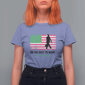 Kamala 2024 T Shirt For Women On The Way To Make Herstory USA Flag TS11 Violet Print Your Wear