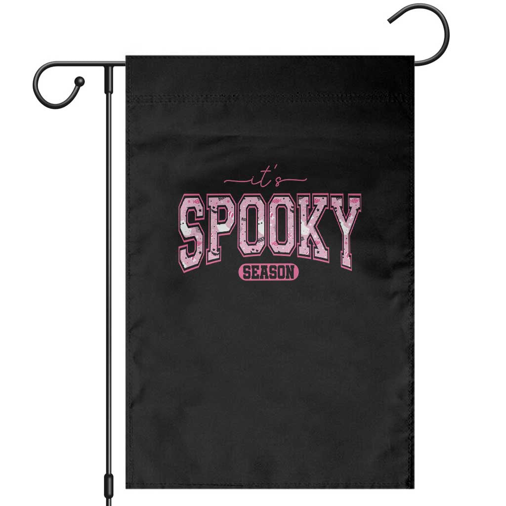 Funny Halloween Garden Flag It's Spooky Season Pink Pumpkin Cute Cat TS11 Black Print Your Wear