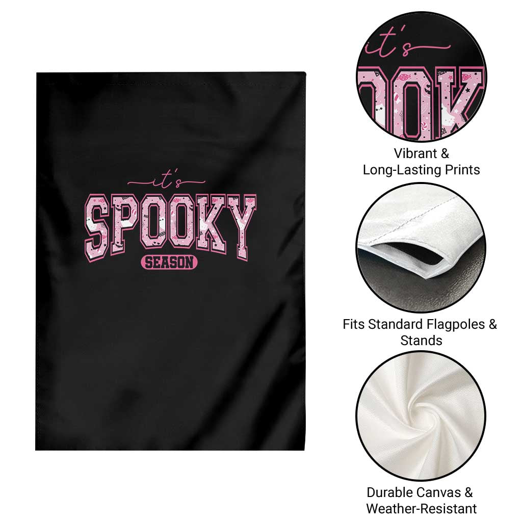 Funny Halloween Garden Flag It's Spooky Season Pink Pumpkin Cute Cat TS11 Print Your Wear