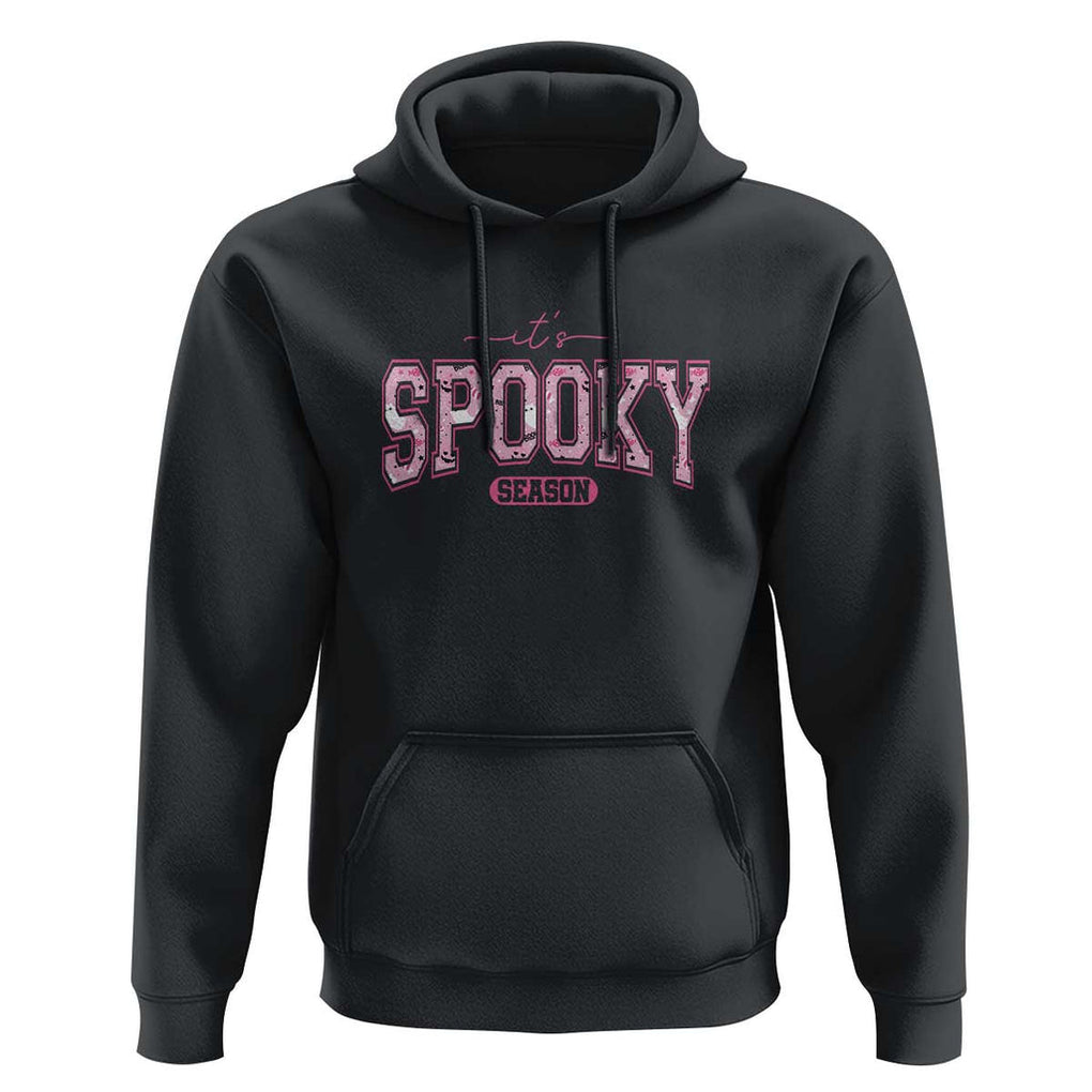 Funny Halloween Hoodie It's Spooky Season Pink Pumpkin Cute Cat TS11 Black Print Your Wear
