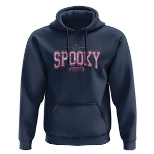 Funny Halloween Hoodie It's Spooky Season Pink Pumpkin Cute Cat TS11 Navy Print Your Wear