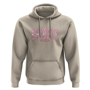 Funny Halloween Hoodie It's Spooky Season Pink Pumpkin Cute Cat TS11 Sand Print Your Wear