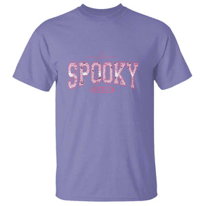 Funny Halloween T Shirt It's Spooky Season Pink Pumpkin Cute Cat TS11 Violet Print Your Wear