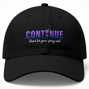 Suicide Prevention Awareness Baseball Cap Continue Don't Let Your Story End Semicolon Butterflies