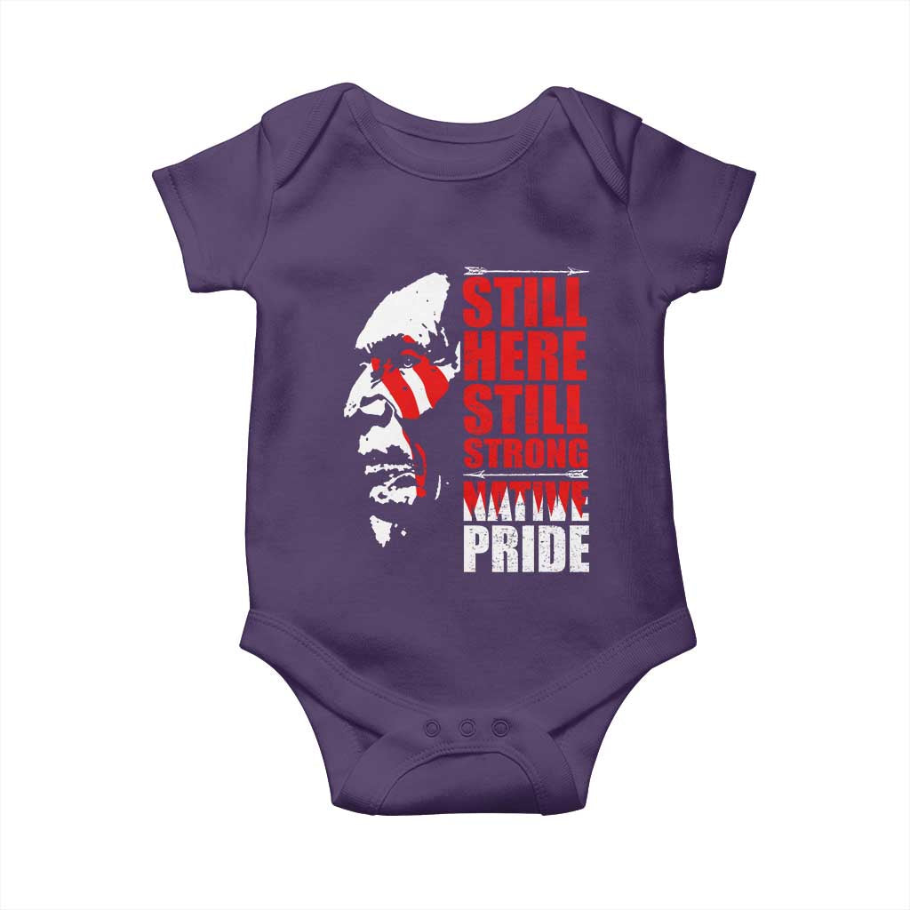 Native Americans Baby Onesie Still Here Still Strong Native Pride Tribes TS11 Purple Print Your Wear