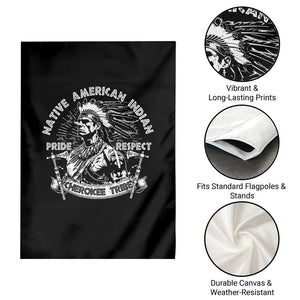 Cherokee Tribe Garden Flag Native American Indian Pride Respect Axe TS11 Print Your Wear