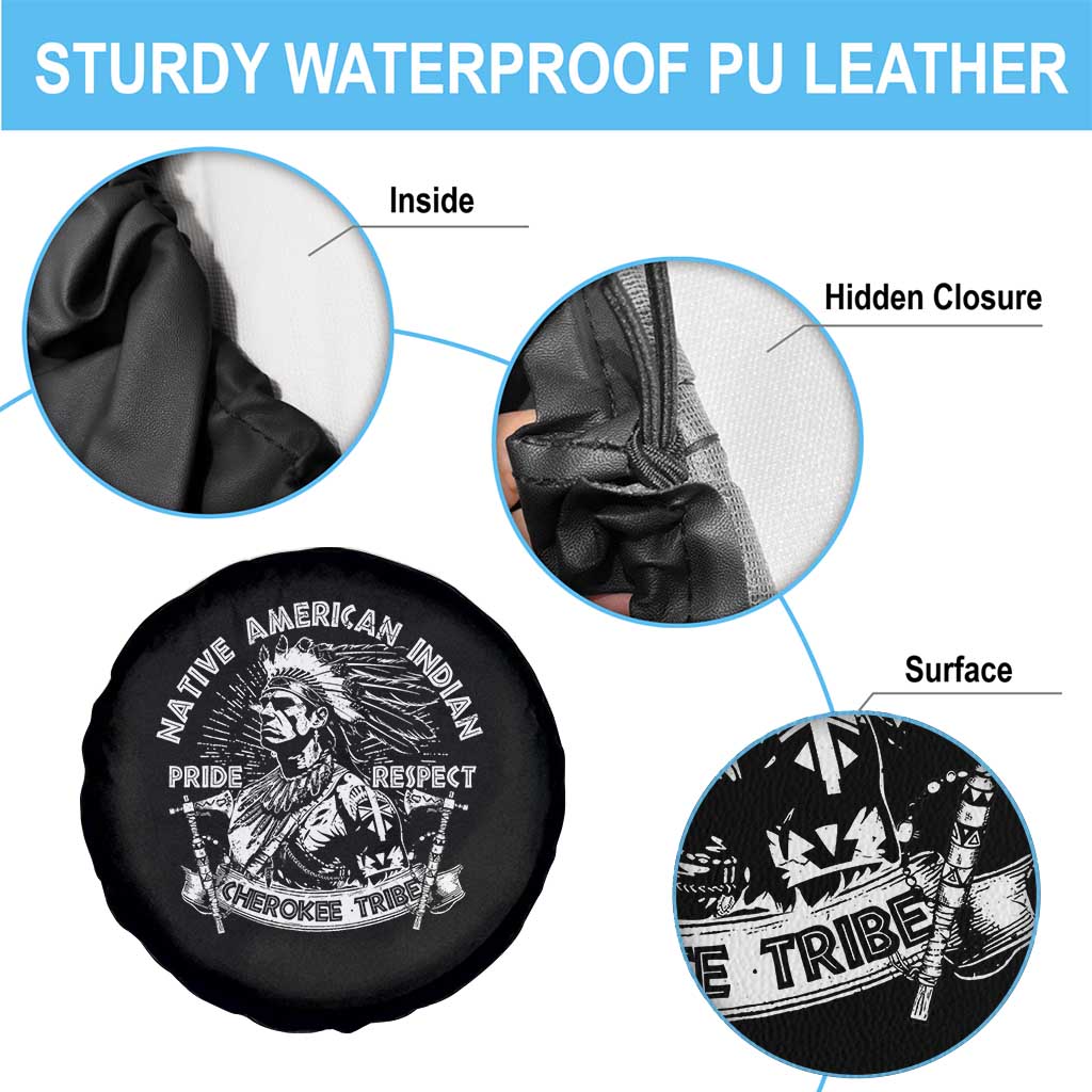 Cherokee Tribe Spare Tire Cover Native American Indian Pride Respect Axe TS11 Print Your Wear