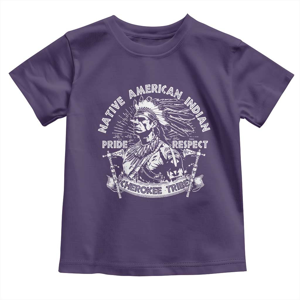 Cherokee Tribe Toddler T Shirt Native American Indian Pride Respect Axe TS11 Purple Print Your Wear