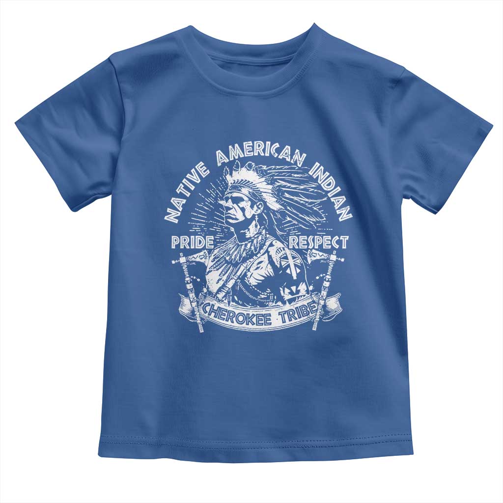 Cherokee Tribe Toddler T Shirt Native American Indian Pride Respect Axe TS11 Royal Blue Print Your Wear