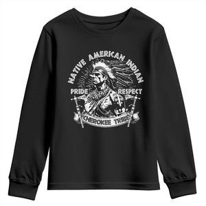 Cherokee Tribe Youth Sweatshirt Native American Indian Pride Respect Axe TS11 Black Print Your Wear