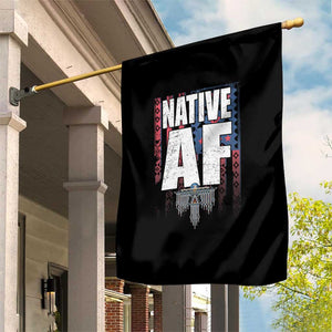 Native American Indian Garden Flag Native AF Indigenous Vintage Thunderbird TS11 Print Your Wear
