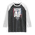 Native American Indian Raglan Shirt Native AF Indigenous Vintage Thunderbird TS11 Black White Print Your Wear