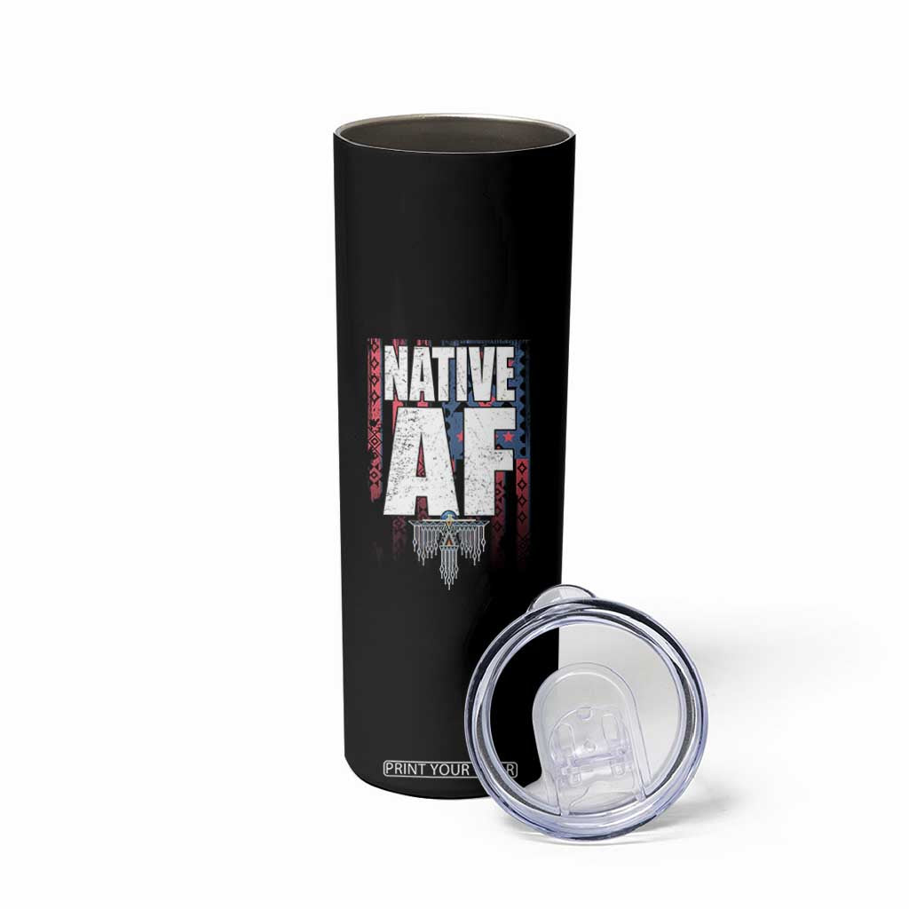 Native American Indian Skinny Tumbler Native AF Indigenous Vintage Thunderbird TS11 Print Your Wear