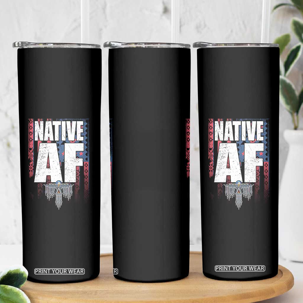 Native American Indian Skinny Tumbler Native AF Indigenous Vintage Thunderbird TS11 Print Your Wear