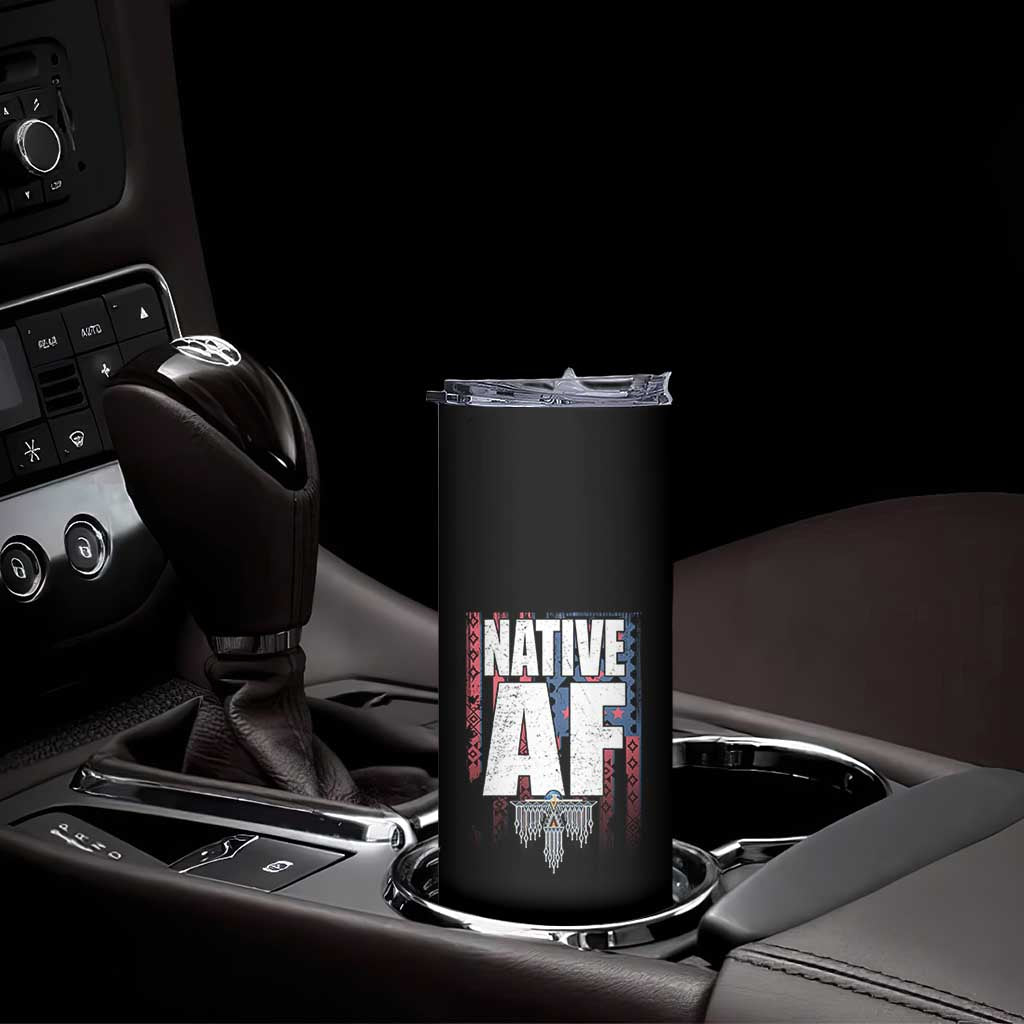 Native American Indian Skinny Tumbler Native AF Indigenous Vintage Thunderbird TS11 Print Your Wear