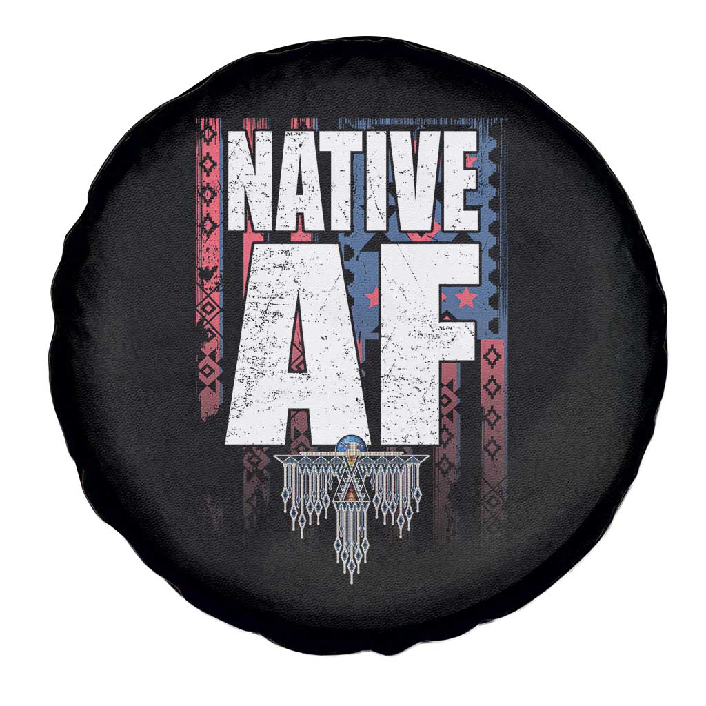 Native American Indian Spare Tire Cover Native AF Indigenous Vintage Thunderbird TS11 Print Your Wear