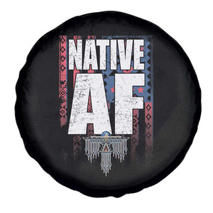 Native American Indian Spare Tire Cover Native AF Indigenous Vintage Thunderbird TS11 Print Your Wear
