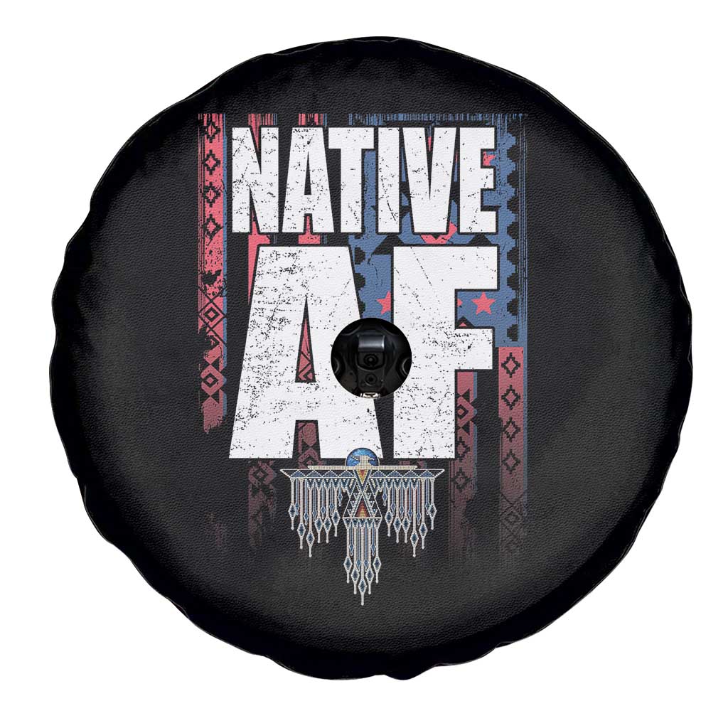 Native American Indian Spare Tire Cover Native AF Indigenous Vintage Thunderbird TS11 Print Your Wear
