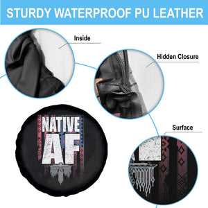 Native American Indian Spare Tire Cover Native AF Indigenous Vintage Thunderbird TS11 Print Your Wear