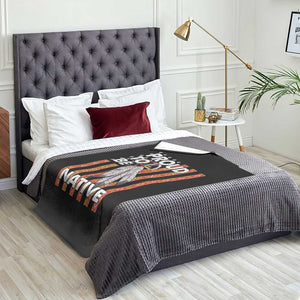 Native American Throw Blanket Proud To Be Native American Flag Tribal Prints Medicine Wheel TS11 Print Your Wear